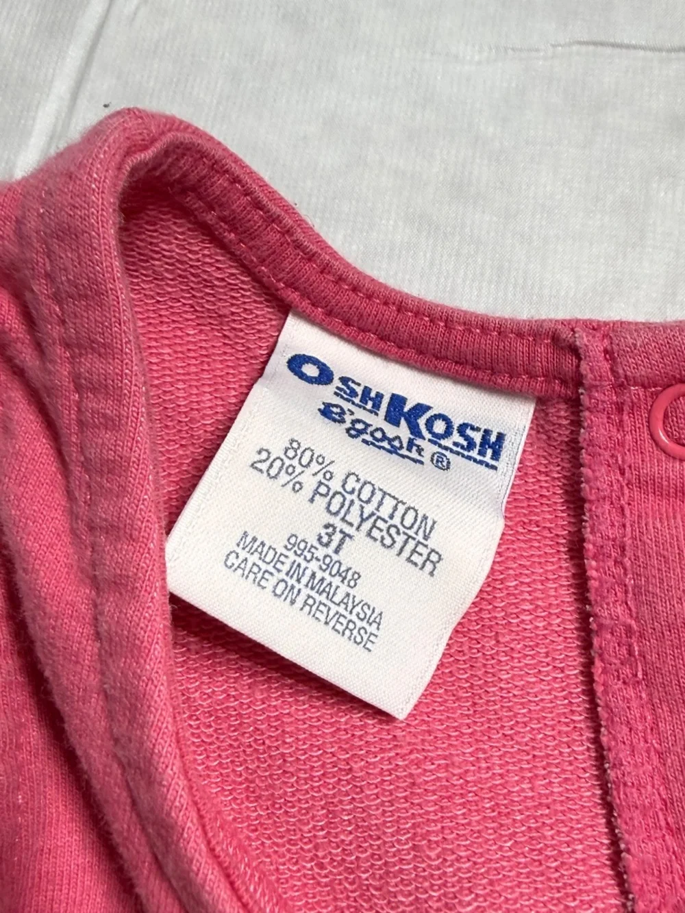 OshKosh B'gosh Toddler Girls Pink Floral Embroidered Dress Size 3T